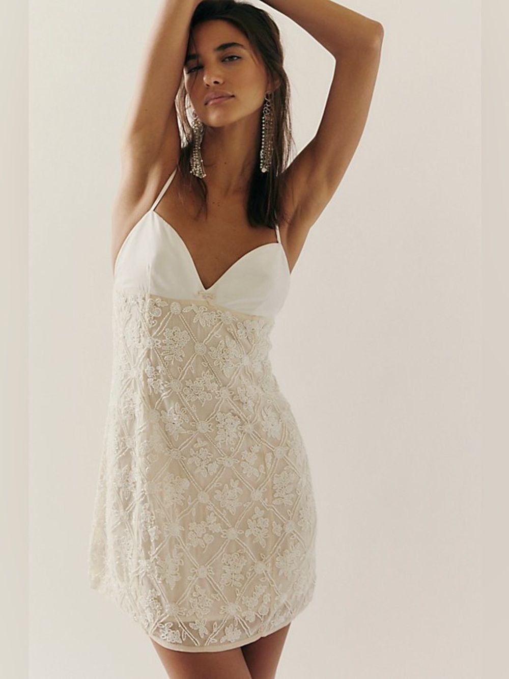 For love and lemons bridget mini beaded dress size XS NWT